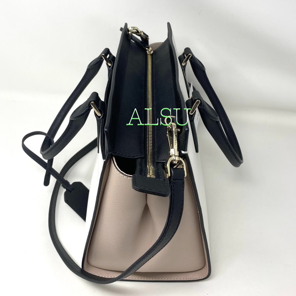 Kate ♠️Spade Medium Satchel Cameron Le White Beige - Picture 8 of 11